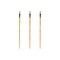 Mimik Hog Professional Synthetic Hog Bristle Paint Brush- Versatile Alternative to Natural Hog Hair Paint Brushes for Oil Painting, Acrylics, Inks, Gouache, Watercolors- Filbert - 3 Pack